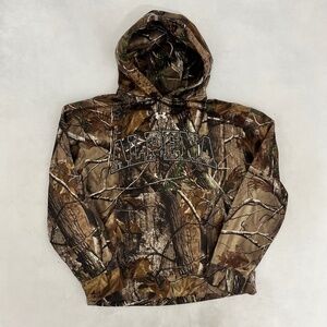 Under Armour Mens Size SM Loose Hoodie Sweatshirt‎ Fleece Realtree Camoflauge